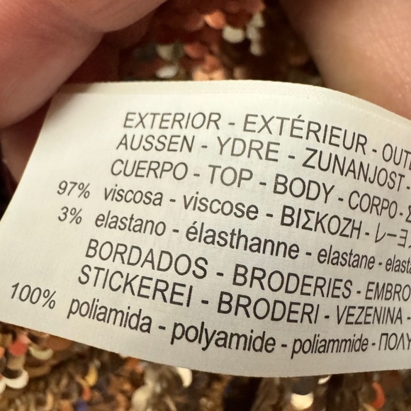 Zara Reversible Sequin Sleeveless Dress - Picture 9 of 10